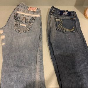 True religion & rock n republic jeans size 27